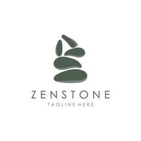 evenwichtig zen steen logo sjabloon vector