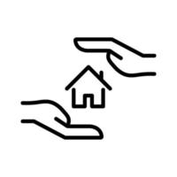 huis bescherming pictogram vector