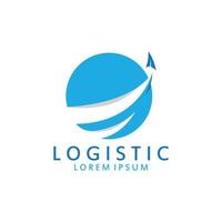 logistiek logo voor bedrijf en bedrijf. vector sjabloon ontwerp voor levering onderhoud.