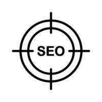 seo doelpictogram vector