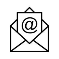 e-mail envelop pictogram vector