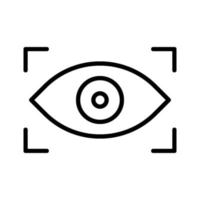 oog scan pictogram vector