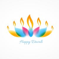 stijlvolle diwali diya vector