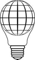 icoon logo ballon het formulier licht bollen wereldbol planeet aarde vector