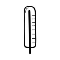 thermometer tekening icoon vector