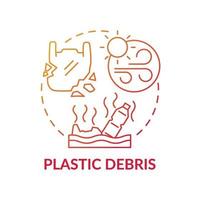 plastic puin concept pictogram vector