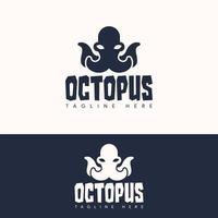 elegant gemakkelijk Octopus inktvis logo sjabloon vector