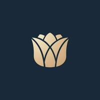 luxe en modern biologisch logo ontwerp vector