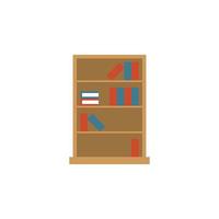 boekenkast icoon voor meubilair of huishouden uitrusting bedrijf dat kan worden gebruikt Aan brochures, catalogi, web, patroon element, enz. vector