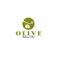 vector blad en olijf- olie logo ontwerp concept illustratie idee