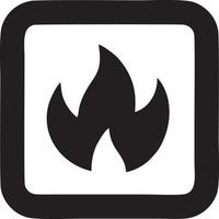 brand heet icoon symbool beeld vector. illustratie van de Gevaar brand brandwond beeld ontwerp. eps 10 vector