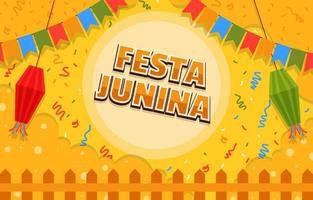 festa junina festival aantrekkelijke achtergrond vector