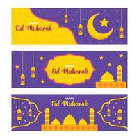 eid mubarak banner vector