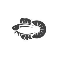 betta vis icoon vector illustratie ontwerp