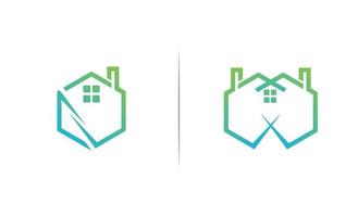 huis onroerend goed logo sjabloon vector illustratie pictogram element geïsoleerd - vector