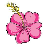 hand- tekening bloemen element reeks 01 vector