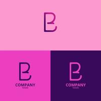 de brief b logo met een schoon en modern stijl ook toepassingen een progressief helling rood kleur, welke is perfect voor versterking uw bedrijf logo branding vector