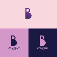 de brief b logo met een schoon en modern stijl ook toepassingen een vervaagd helling rood kleur met een meer professioneel nuance, welke is perfect voor versterking uw bedrijf logo branding vector