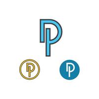 dp letter logo pictogram illustratie vector