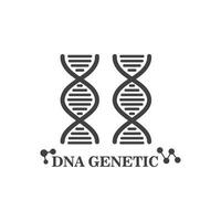 dna genetisch logo icoon illustratie vector