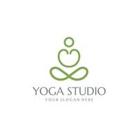 logo van yogastudio vector