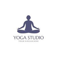 logo van yogastudio vector