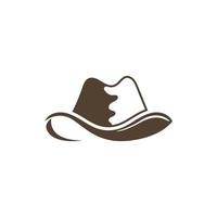 cowboy hoed logo sjabloon vector illustratie