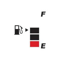 vector illustratie brandstof indicator logo sjabloon