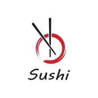 sushi vector logo sjabloon, of Japans specialiteiten.