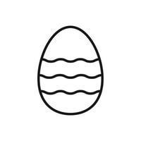 bewerkbare icoon van Pasen ei, vector illustratie geïsoleerd Aan wit achtergrond. gebruik makend van voor presentatie, website of mobiel app