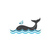 walvis staart icoon vector illustratie ontwerp