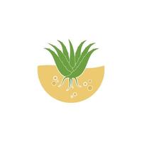 aloevera logo pictogram vector illustratie ontwerp