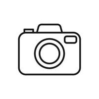 bewerkbare icoon van camera, vector illustratie geïsoleerd Aan wit achtergrond. gebruik makend van voor presentatie, website of mobiel app