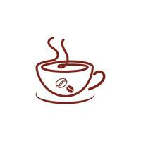 koffiekopje logo sjabloon vector pictogram