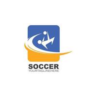 voetbal logo en icoon illustratie vector