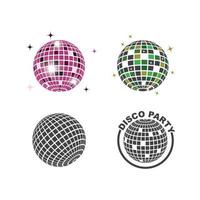 disco bal icoon vector illustratie ontwerp