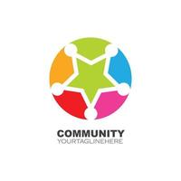 gemeenschap, netwerk en sociaal icoon ontwerp vector