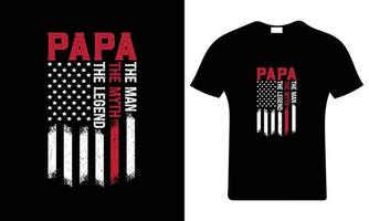 papa de Mens de mythe de legende. vader t-shirt ontwerp, vector grafisch, typografisch poster, of t-shirt.