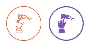 pulse oximeter vector icoon