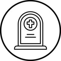 begraafplaats vector icoon stijl