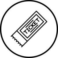 krijgen ticket vector icoon stijl