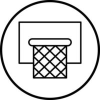 basketbal hoepel vector icoon stijl