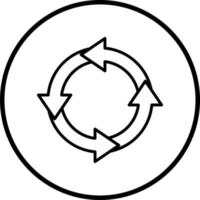 circulaire ontwerp vector icoon stijl
