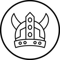 viking helm vector icoon stijl