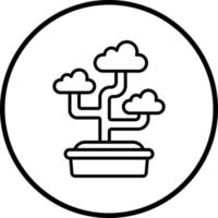 bonsai vector icoon stijl
