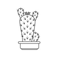 cactus vector icoon. cactus illustratie teken. woestijn symbool of logo.