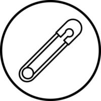 veiligheid pin vector icoon stijl