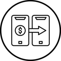 digitaal financieel transacties vector icoon stijl