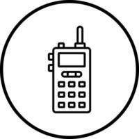 vector ontwerp walkie talkie vector icoon stijl