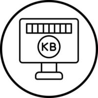 vector ontwerp kilobyte vector icoon stijl